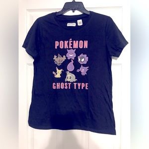 💖Wear Pink💖Pokemon ghost type black t shirt